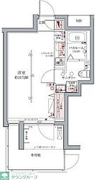 ラグディア高輪 ワンルームの間取図画像