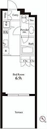 ストーリア神宮前 1Kの間取図画像