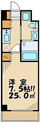 コンフォリア下北沢 1Kの間取図画像