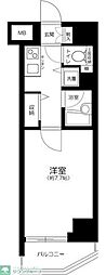 ガリシアヒルズ六本木 1Kの間取図画像
