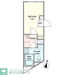 Kai Lani Sakura Shinmachi 1Kの間取図画像