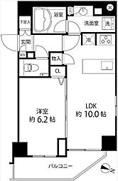 麻布十番レジデンス 1LDKの間取図画像