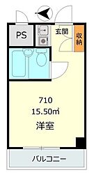 ウィン青山 ワンルームの間取図画像