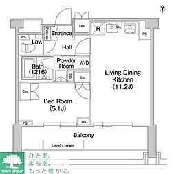 COMFORIA駒場 1LDKの間取図画像