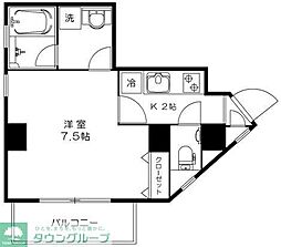 id 1Kの間取図画像