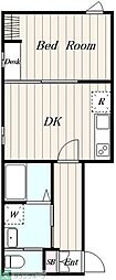 デュオメゾン笹塚east 1DKの間取図画像