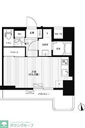 Reno新宿若松町 ワンルームの間取図画像