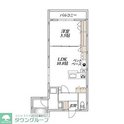 (仮称)二子1丁目メゾン 1LDKの間取図画像