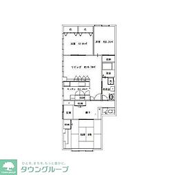 クオーレ柿の木坂 3LDKの間取図画像