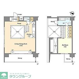 イプセ学芸大学 1LDKの間取図画像