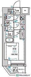セジョリ高井戸II 8階1Kの間取り