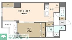 Reframe 5 早稲田 2階1LDKの間取り
