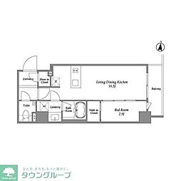 ＩＰＳＥ代々木上原 4階1LDKの間取り