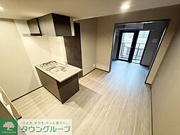 コンポジット早稲田鶴巻町 203 2階1DKのリビング/ダイニング