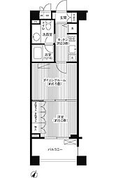 グランハイツ代々木 4階1DKの間取り