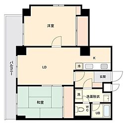 日神パレステージ東長崎 2LDKの間取図画像