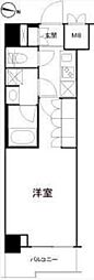 ルーブル方南町弐番館 6階1Kの間取り