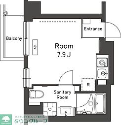 レキシントン・スクエア曙橋 1Kの間取図画像