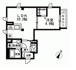 MaisonKyowa 1LDKの間取図画像