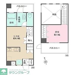 アビオン中野坂上 1LDKの間取図画像