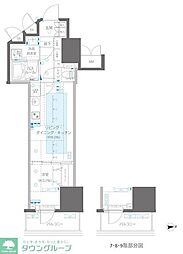 ZOOM信濃町 1LDKの間取図画像