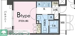 ガレリア東新宿 1Kの間取図画像