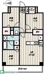 ライズ若木通り 3LDKの間取図画像