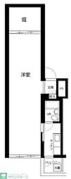 ニューハイツ切り通し 1Kの間取図画像