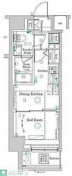 Raffistar中野本町 1DKの間取図画像
