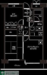 ステラメゾン武蔵小山 2DKの間取図画像