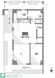 グランヒルズ西新宿 2LDKの間取図画像