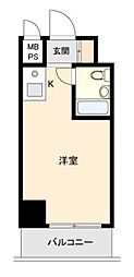 ONEROOFFLAT西早稲田 ワンルームの間取図画像