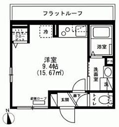 Persimmon(パーシモン) ワンルームの間取図画像