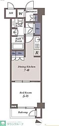 ドゥーエ参宮橋 1DKの間取図画像