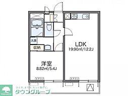 イキ西新宿 1LDKの間取図画像