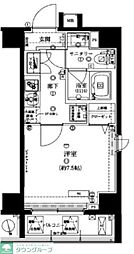 ARTESSIMOMOLLE 1Kの間取図画像