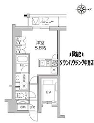 レジディア高円寺 ワンルームの間取図画像