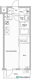 四谷三丁目ステーションレジデンス 1LDKの間取図画像