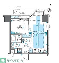 ZOOM神宮前 1LDKの間取図画像