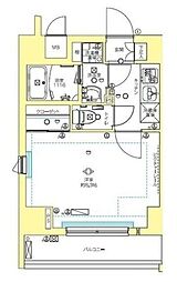 ラクラス中野富士見町 1Kの間取図画像