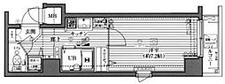 グランドガーラ西新宿ウエスト 1Kの間取図画像