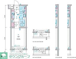 JR京浜東北・根岸線 西川口駅 徒歩9分の賃貸マンション 1階1Kの間取り