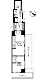 JR京浜東北・根岸線 東十条駅 徒歩2分の賃貸マンション 6階1DKの間取り