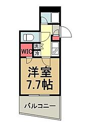 都営三田線 本蓮沼駅 徒歩8分の賃貸マンション 1階1Kの間取り