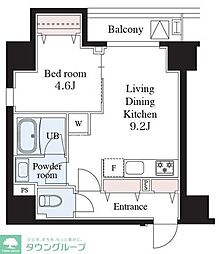 東京メトロ南北線 西ケ原駅 徒歩4分の賃貸マンション 3階1LDKの間取り