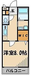 東京メトロ南北線 王子神谷駅 徒歩6分の賃貸アパート 1階1Kの間取り