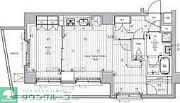 東京メトロ南北線 王子神谷駅 徒歩12分の賃貸マンション 4階1LDKの間取り