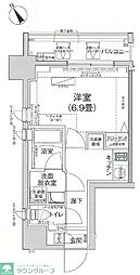 東京メトロ南北線 西ケ原駅 徒歩4分の賃貸マンション 3階1Kの間取り