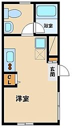 JR京浜東北・根岸線 赤羽駅 徒歩5分の賃貸マンション 4階ワンルームの間取り