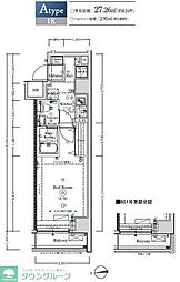 都営三田線 西台駅 徒歩11分の賃貸マンション 3階1Kの間取り